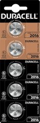Батарейка дисковая Duracell, CR2016 (DL2016), 1шт. цена и информация | Батарейки | pigu.lt