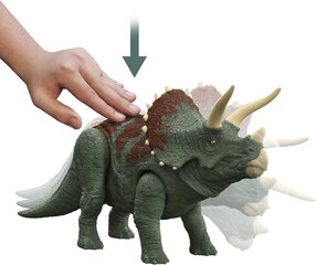 MATTEL JURASSIC WORLD Triceratops Wild Roar HDX34 цена и информация | Игрушки для мальчиков | pigu.lt