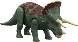 MATTEL JURASSIC WORLD Triceratops Wild Roar HDX34 kaina ir informacija | Žaislai berniukams | pigu.lt