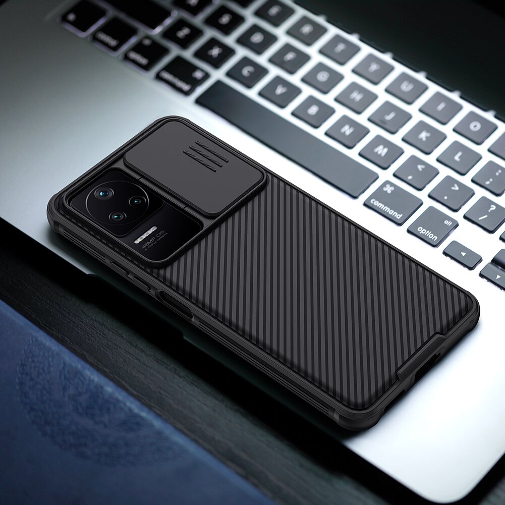 Nillkin CamShield PRO Hard Case skirtas Poco F4 5G, juodas kaina ir informacija | Telefono dėklai | pigu.lt