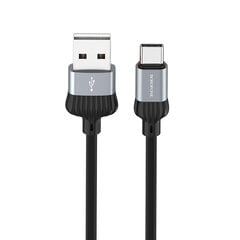 Borofone Cable BX28 Dignity - USB to Typ C - 2,4A 1 metre grey цена и информация | Кабели для телефонов | pigu.lt