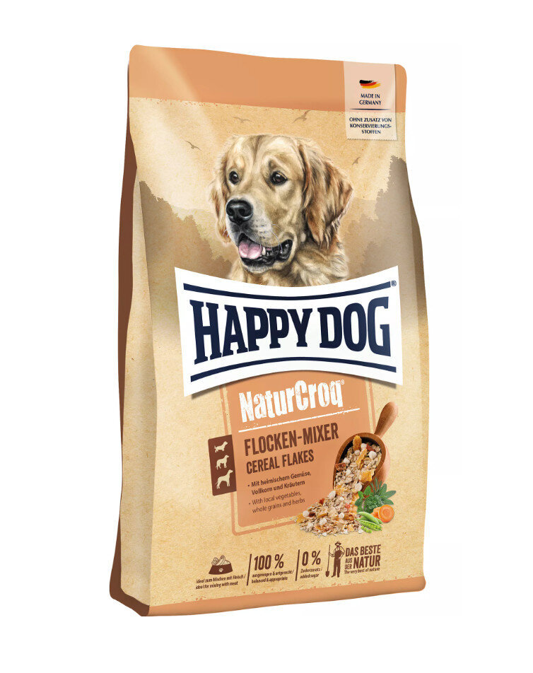 Happy Dog NaturCro Flocken mixer visų veislių šunims, 10 kg kaina ir informacija | Sausas maistas šunims | pigu.lt