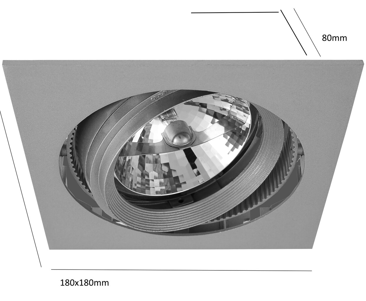 Įleidžiamas šviestuvas G.LUX XM-2488 AR111 kaina ir informacija | Įmontuojami šviestuvai, LED panelės | pigu.lt