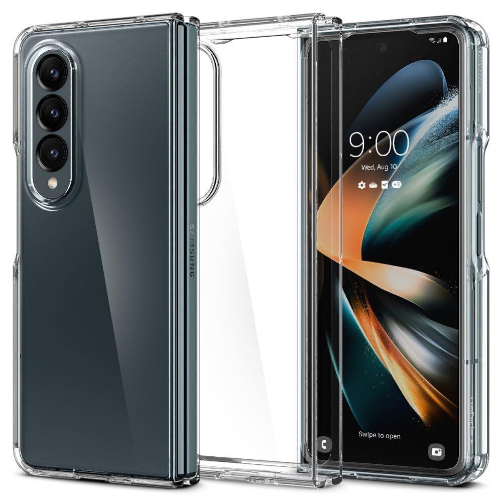 Spigen Crystal Hybrid, Galaxy Z Fold 4 Transparent kaina ir informacija | Telefono dėklai | pigu.lt