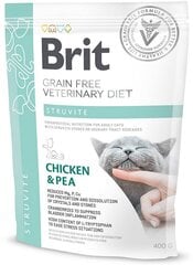 Brit GF Veterinary Diets suaugusioms katėms su vištiena ir žirniais Struvite, 0.4 kg kaina ir informacija | Sausas maistas katėms | pigu.lt