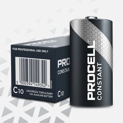 Батарейки Duracell Procell Constant Power LR14, 10 шт. цена и информация | Батарейки | pigu.lt