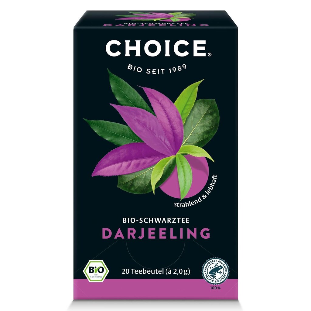 Juodoji arbata Choice Yogi Tea Darjeeling, 20 pakelių цена и информация | Arbatos ir vaistažolės | pigu.lt