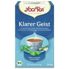 Yogi Tea prieskoninė arbata Ginkgo Klarer Geist, 17 pakelių kaina ir informacija | Arbata | pigu.lt