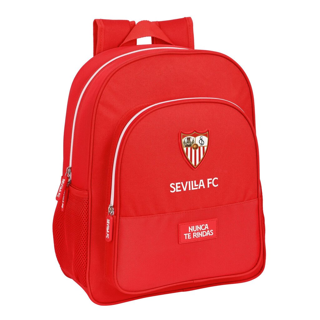 Mokyklinis krepšys Sevilla Fútbol Club Raudona (32 x 38 x 12 cm) kaina ir informacija | Kuprinės mokyklai, sportiniai maišeliai | pigu.lt