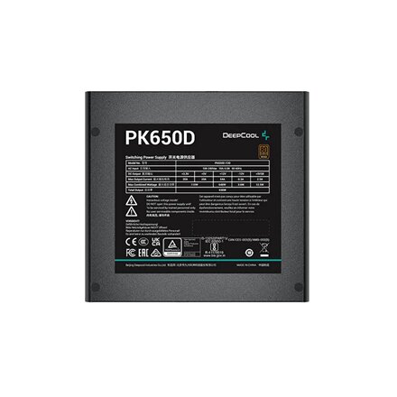 DeepCool PK650D kaina ir informacija | Maitinimo šaltiniai (PSU) | pigu.lt