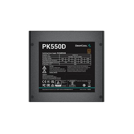 DeepCool PK550D kaina ir informacija | Maitinimo šaltiniai (PSU) | pigu.lt