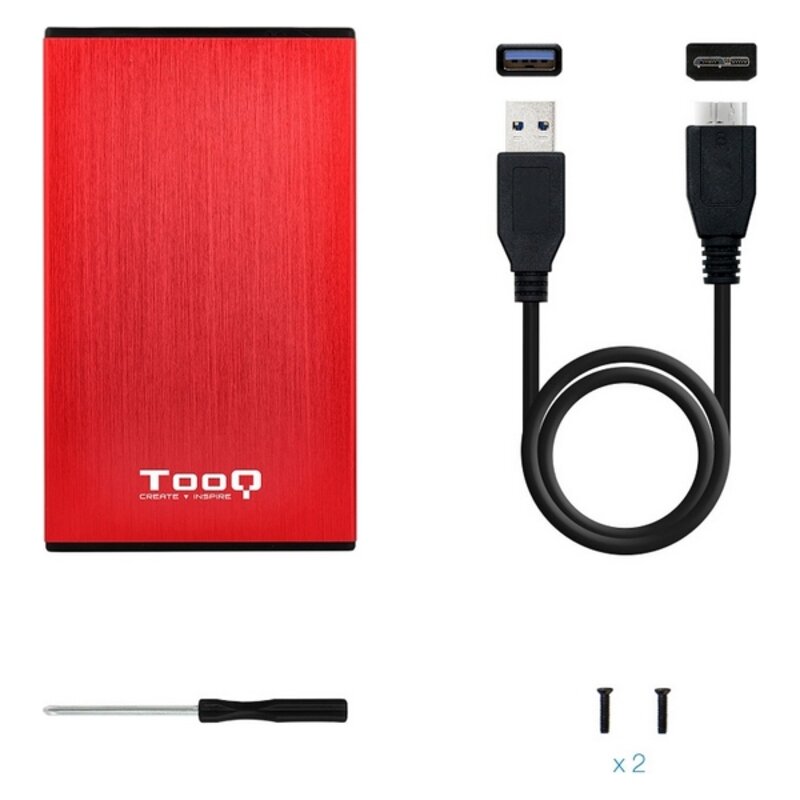 Kietojo disko dėklas TooQ TQE-2527 2,5" USB 3.0 kaina ir informacija | Išoriniai kietieji diskai (SSD, HDD) | pigu.lt