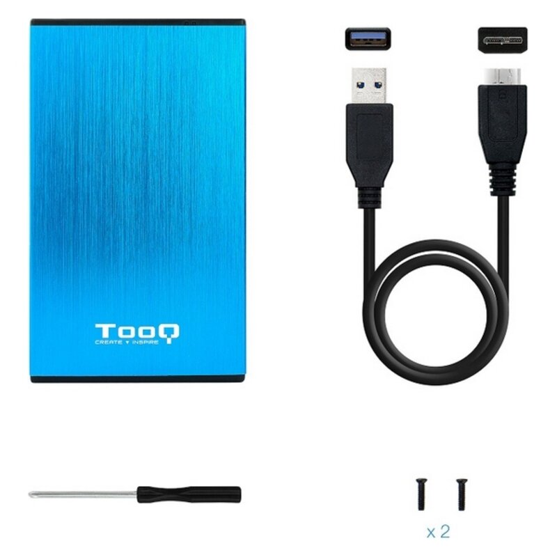 Kietojo disko dėklas TooQ TQE-2527 2,5" USB 3.0 kaina ir informacija | Išoriniai kietieji diskai (SSD, HDD) | pigu.lt
