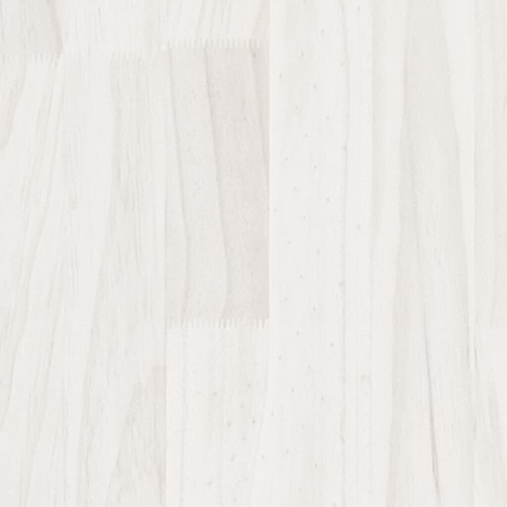 Lovos rėmas, baltas, 160x200 cm, pušies medienos masyvas kaina ir informacija | Lovos | pigu.lt