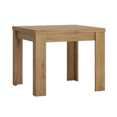 Valgomojo stalas Shetland 90/180x90x76cm, rudas kaina ir informacija | Virtuvės ir valgomojo stalai, staliukai | pigu.lt