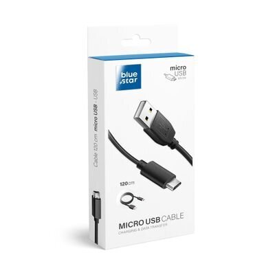 USB įkrovimo ir duomenų kabelis Blue Star Lite - USB / mikro USB. Įkrovimas ir duomenų perdavimas цена и информация | Laidai telefonams | pigu.lt