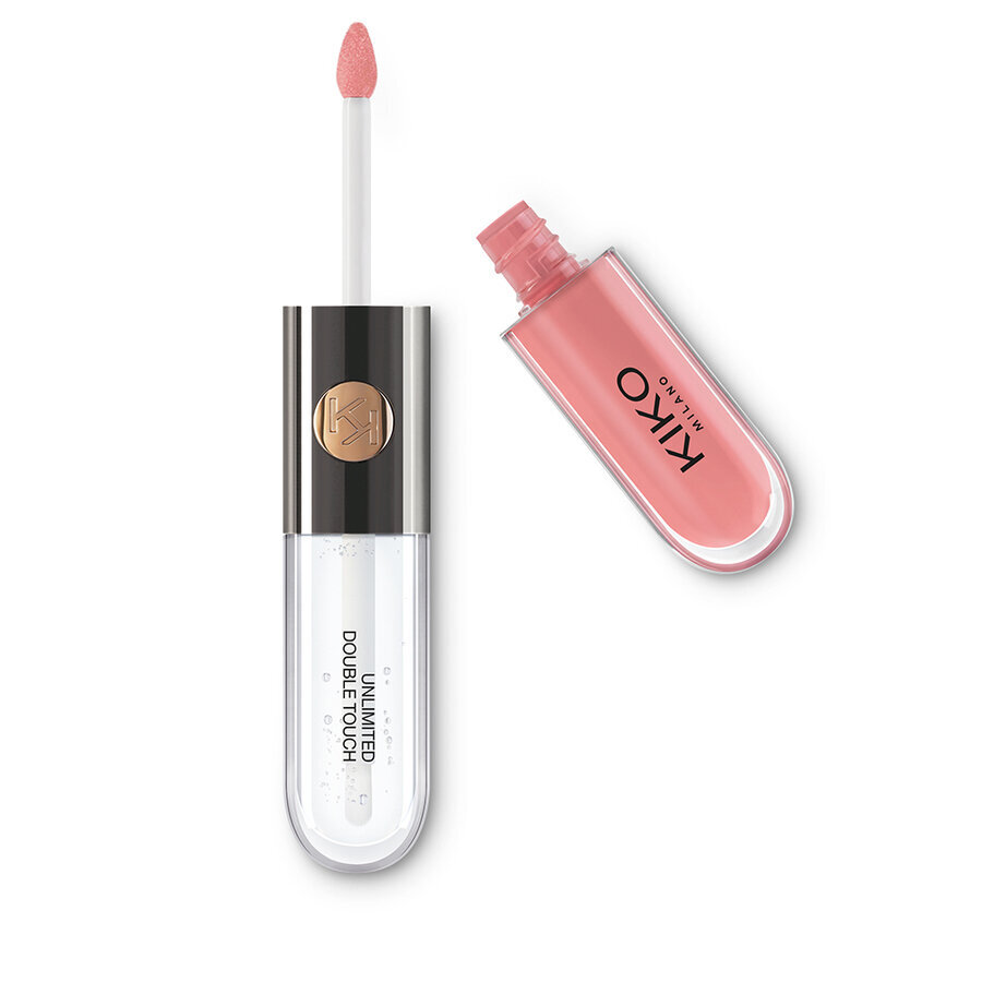 Lūpų dažai ir lūpų blizgis Kiko Milano Unlimited Double Touch, 101 Soft Rose, 6 ml цена и информация | Lūpų dažai, blizgiai, balzamai, vazelinai | pigu.lt