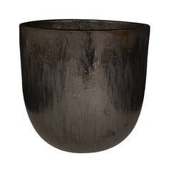 Керамический горшок Siya 29 x 27(В) см, круглый, черный цена и информация | Вазоны | pigu.lt