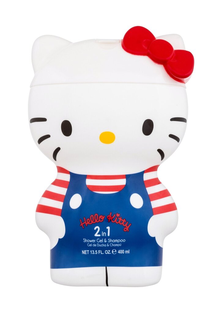 Dušo želė ir plaukų šampūnas Hello Kitty 2 IN 1, 400 ml цена и информация | Kosmetika vaikams ir mamoms | pigu.lt