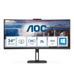 Монитор AOC CU34V5CW/BK 3440 x 1440 px цена и информация | Мониторы | pigu.lt