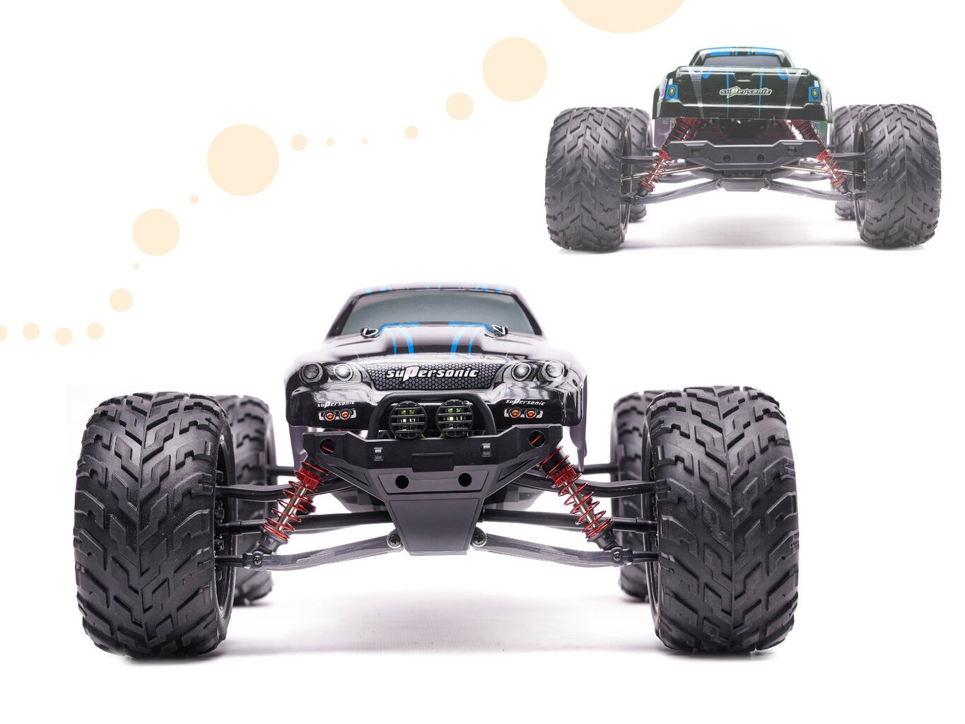 ŽAISLINĖ MAŠINĖLĖ ,,RC CAR MONSTER TRUCK 1:12 2.4GHz X9115 BLUE ATNAUJINTA VERSIJA&quot; kaina ir informacija | Žaislai berniukams | pigu.lt