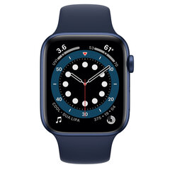 Apple Watch Series 6 44mm Blue Aluminum/Deep Navy Sport Band (Atnaujinta A) kaina ir informacija | Išmanieji laikrodžiai (smartwatch) | pigu.lt
