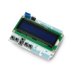 Velleman WPSH203 LCD klaviatūros priedėlio ekranas - priedėlis, skirtas Arduino kaina ir informacija | Atviro kodo elektronika | pigu.lt