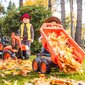 Didelis minamas traktorius su priekaba ir kastuvu - Falk Kubota, raudonas цена и информация | Žaislai berniukams | pigu.lt