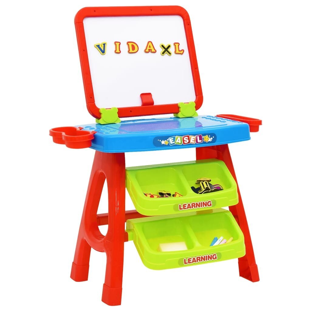 Vaikiškas molberto ir mokymosi stalo žaidimų rinkinys, 3 in 1 цена и информация | Lavinamieji žaislai | pigu.lt