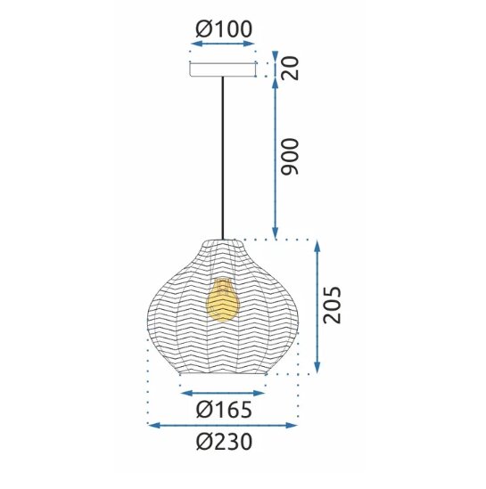 Retro stiklinis lubinis šviestuvas APP893-1CP kaina ir informacija | Pakabinami šviestuvai | pigu.lt