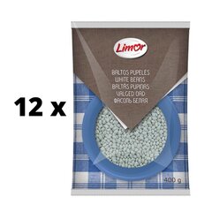 Baltosios pupelės Limor, 400 g x 12 vnt. pakuotė kaina ir informacija | Kruopos, dribsniai, košės | pigu.lt