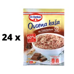 Avižinė košė Dr.Oetker su šokoladu, 62g. x 24 vnt. pakuotė kaina ir informacija | Kruopos, dribsniai, košės | pigu.lt