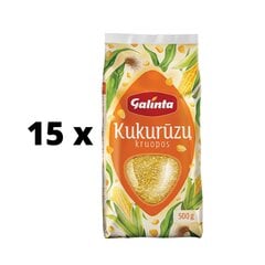 Kukurūzų kruopos Galinta, 500 g x 15 vnt. pakuotė kaina ir informacija | Kruopos, dribsniai, košės | pigu.lt