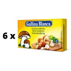 Грибной бульон Gallina Blanca, 6 упаковок по 8 шт. (80 г.) цена и информация | Супы, бульоны | pigu.lt