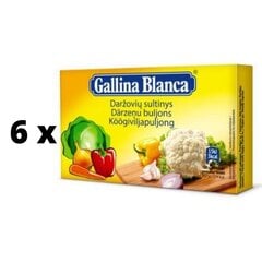 Daržovių sultinys Gallina Blanca, 8 vnt., 80g x 6 pak. pakuotė kaina ir informacija | Sriubos, sultiniai | pigu.lt