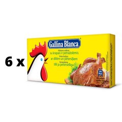 Vištienos sultinys Gallina Blanca su krapais ir petražolėmis, 12vnt. x 6 pak. pakuotė kaina ir informacija | Sriubos, sultiniai | pigu.lt