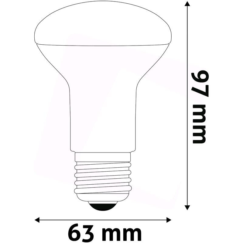 LED lemputė 8W R63 E27 4K AVIDE цена и информация | Elektros lemputės | pigu.lt