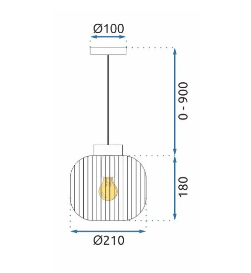Pakabinamas šviestuvas APP1068-CP kaina ir informacija | Pakabinami šviestuvai | pigu.lt