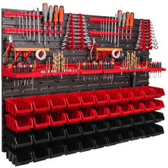 44 шт. Ящики, Настенная полка для системы хранения 115x78 см цена и информация | Ящики для инструментов, держатели | pigu.lt
