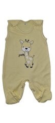 Комплект для малышей Жираф из 4 частей зжелтого цвета цена и информация | Комплекты одежды для новорожденных | pigu.lt