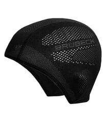 Kepuraitė termoaktyvi treniruočių Brubeck juoda S/M kaina ir informacija | Vyriški šalikai, kepurės, pirštinės | pigu.lt