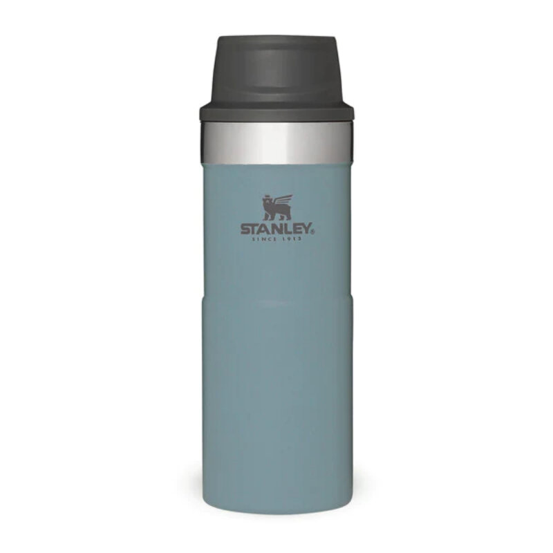 Terminis puodelis Trigger-Action Travel Mug Classic 0,35L mėlynai pilkas kaina ir informacija | Termosai, termopuodeliai | pigu.lt