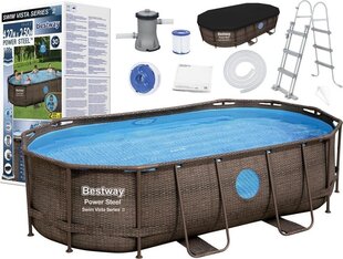 Бассейн Bestway Power Steel Swim Vista, 427x250x100 см цена и информация | Бассейны | pigu.lt