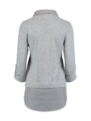 Джемпер для девочек Hailys LINDA 2в1 T*01, светло-серый 4063942977508 цена и информация | Свитеры, жилетки, пиджаки для девочек | pigu.lt