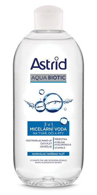 Micelinis vanduo Astrid Aqua Biotic, 400 ml цена и информация | Veido prausikliai, valikliai | pigu.lt