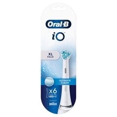 Oral-B iO Ultimate Clean White XL kaina ir informacija | Elektrinių dantų šepetėlių antgaliai | pigu.lt