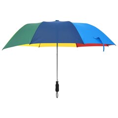 Automatinis sulankstomas skėtis, įvairių spalvų, 124cm цена и информация | Женские зонты | pigu.lt