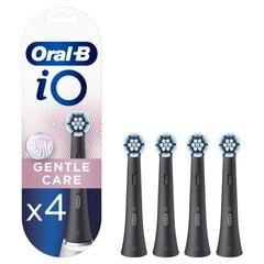 Oral-B iO Gentle Care Black 4 шт. цена и информация | Насадки для электрических зубных щеток | pigu.lt
