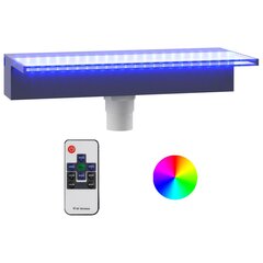 Krioklys su įvairių spalvų LED lemputėmis, 45 cm цена и информация | Садовый палисадник Cellfast 4 Standard 2,3 м графит | pigu.lt