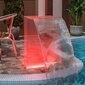 Baseino fontanas su įvairių spalvų LED, 51 cm kaina ir informacija | Sodo dekoracijos | pigu.lt